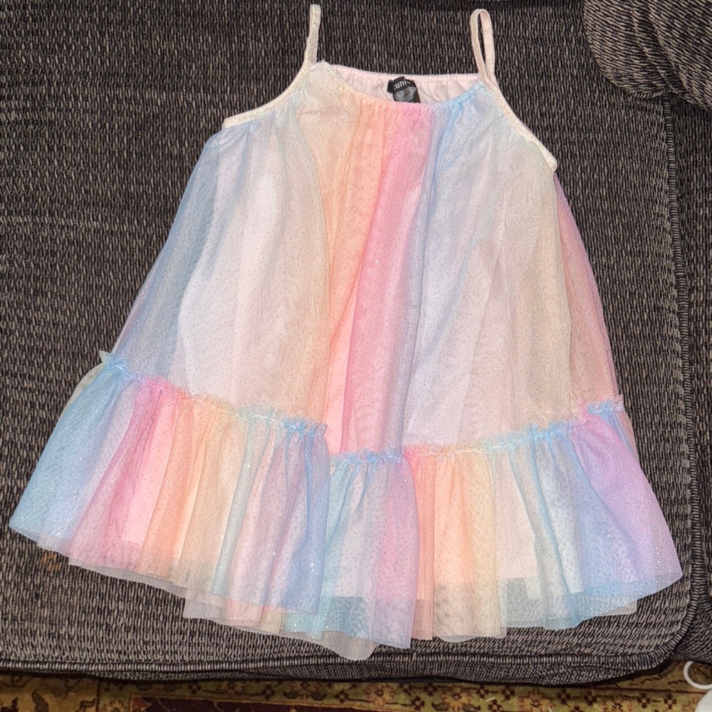 Zunie Girls  Pastel Sleeveless Dress. Size 6, Brand New worn 1X. Has 2 dresses!